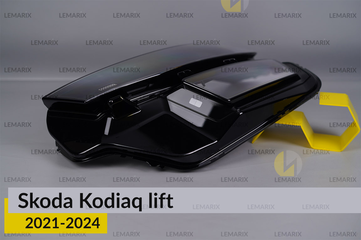 Скло фари Skoda Kodiaq (2021-2024) рест ліве
