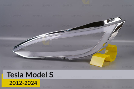 Хромована декоративна маска Tesla Model S (2012-2024) ліва