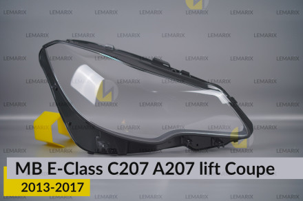 Скло фари Mercedes-Benz E-Class C207 A207 Coupe (2013-2017) рест праве