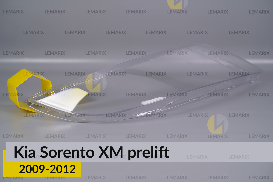 Стекло фары KIA Sorento XM (2009-2012) дорест правое