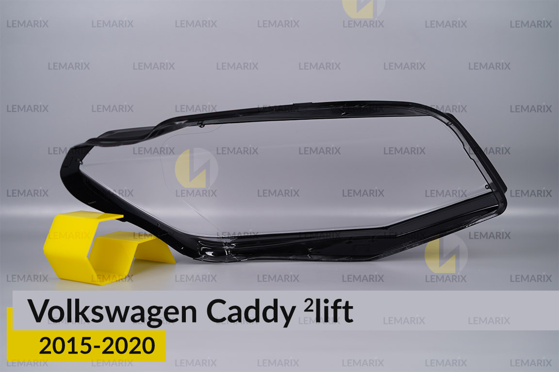 Скло фари VW Volkswagen Caddy (2015-2020) 2 рест ліве