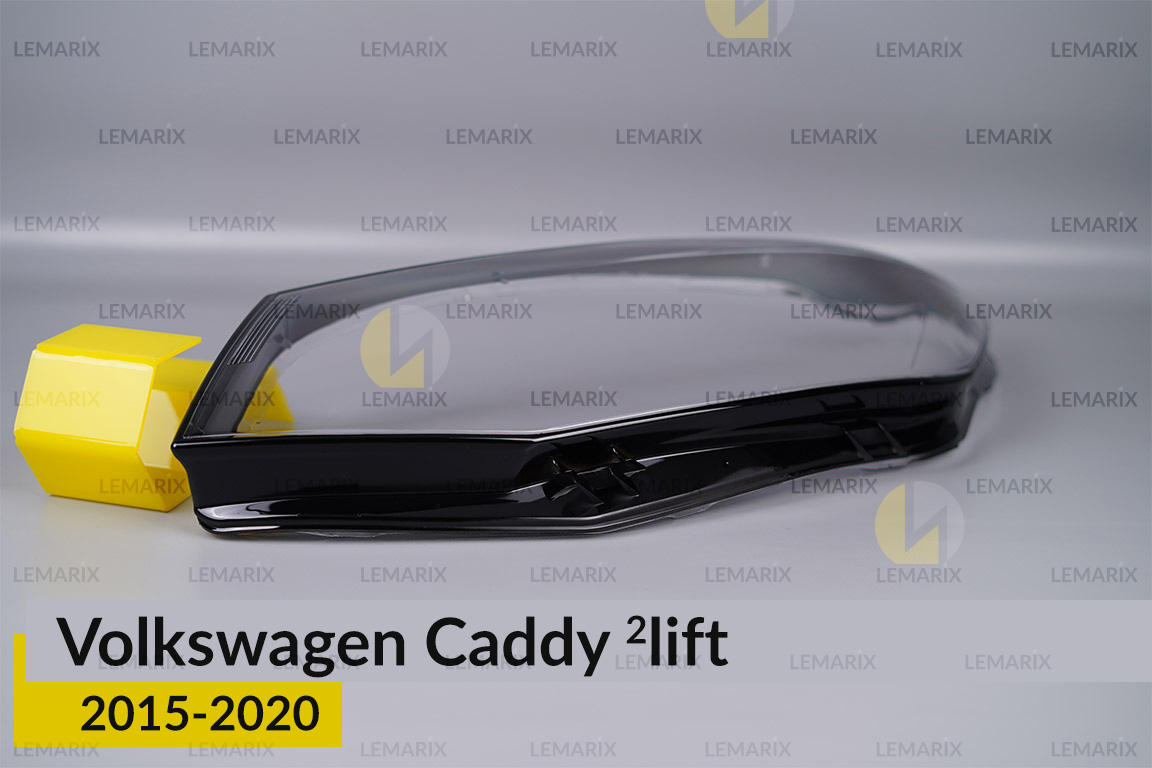Скло фари VW Volkswagen Caddy (2015-2020) 2 рест ліве