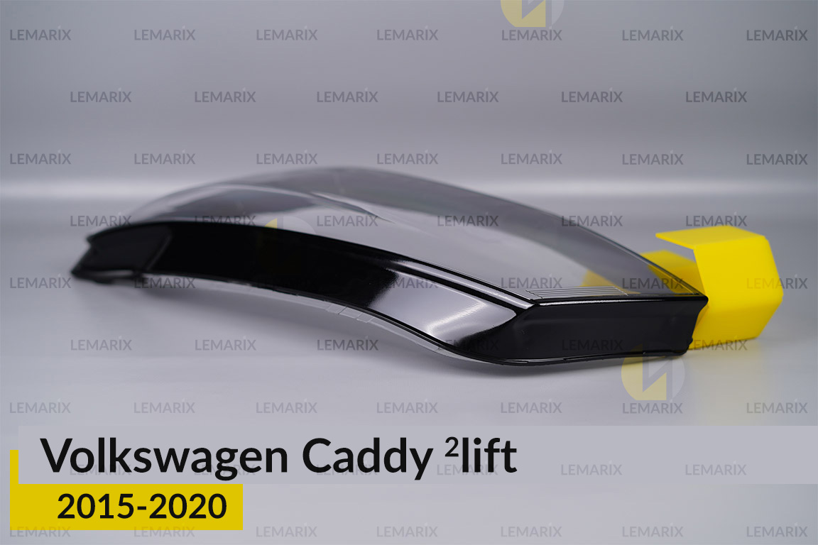 Скло фари VW Volkswagen Caddy (2015-2020) 2 рест ліве