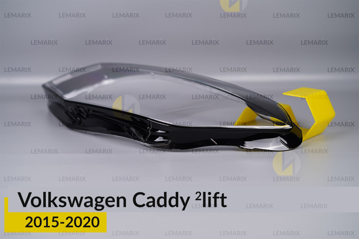 Скло фари VW Volkswagen Caddy (2015-2020) 2 рест ліве