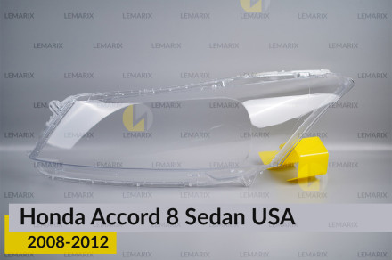 Стекло фары Honda Accord 8 Sedan USA (2008-2012) левое