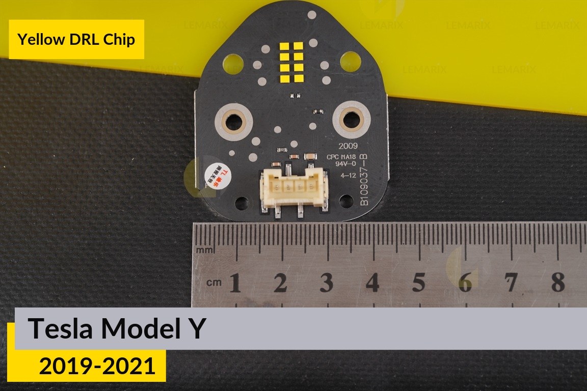 Желтые LED DRL чипы дхо плата Tesla Model Y (2019-2021) (2 шт.)