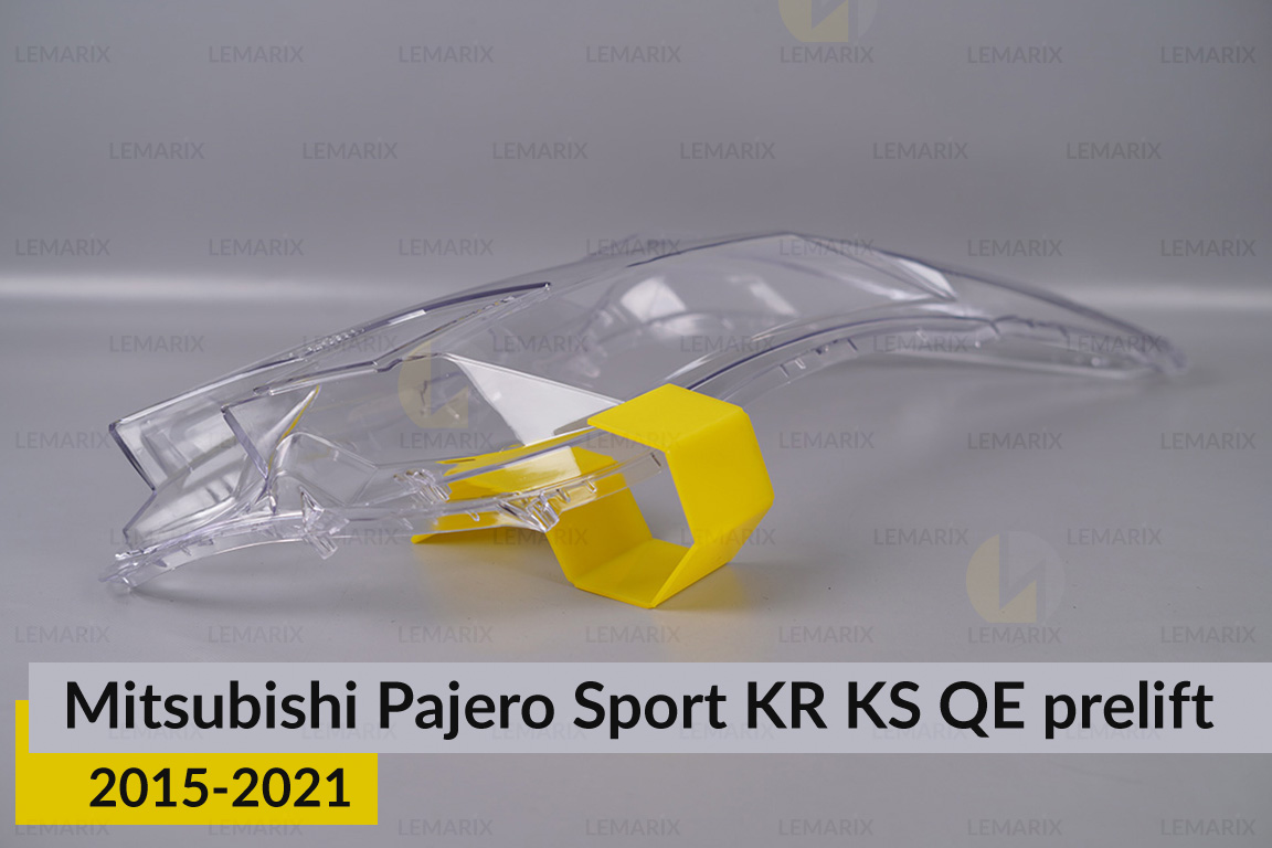 Стекло фары Mitsubishi Pajero Sport KR KS QE QF (2015-2021) дорест правое
