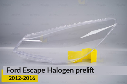 Стекло фары Ford Escape Halogen (2012-2016) дорест левое