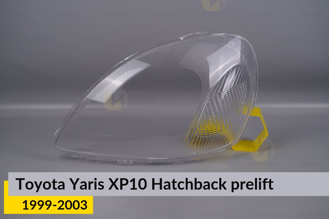 Скло фари Toyota Yaris XP10 Hatchback (1999-2003) дорест ліве