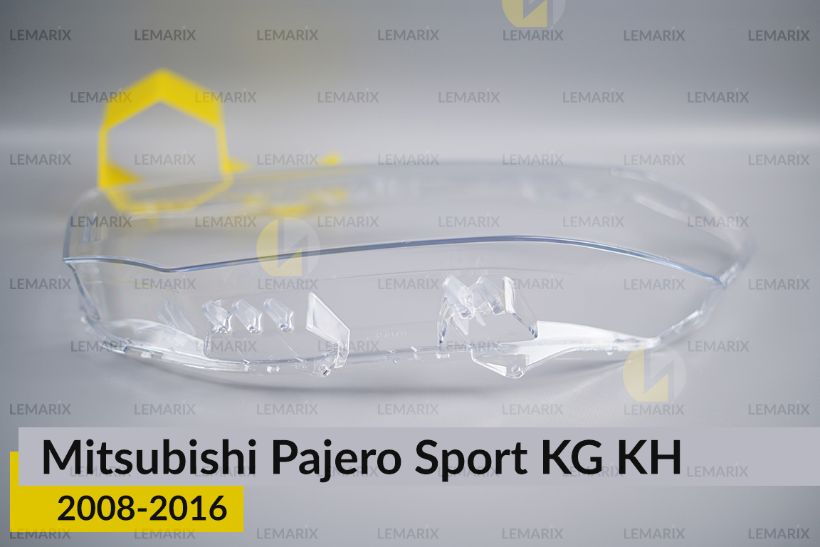 Стекло фары Mitsubishi Pajero Sport KG KH (2008-2016) левое