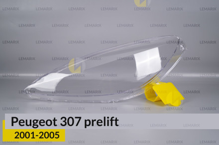 Стекло фары Peugeot 307 (2001-2005) дорест левое