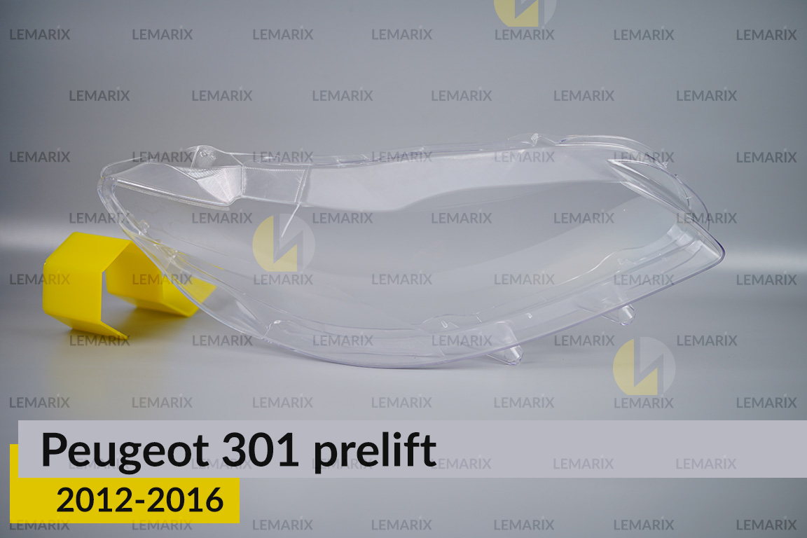 Стекло фары Peugeot 301 (2012-2016) дорест правое