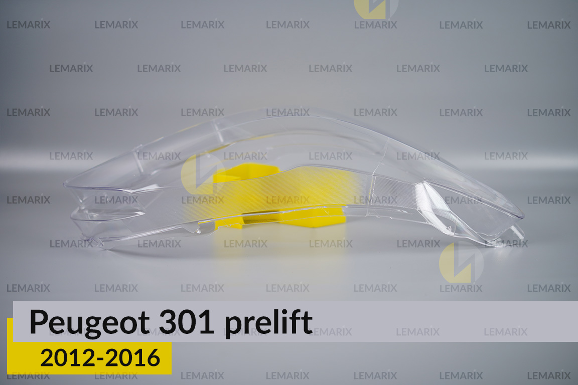 Стекло фары Peugeot 301 (2012-2016) дорест правое