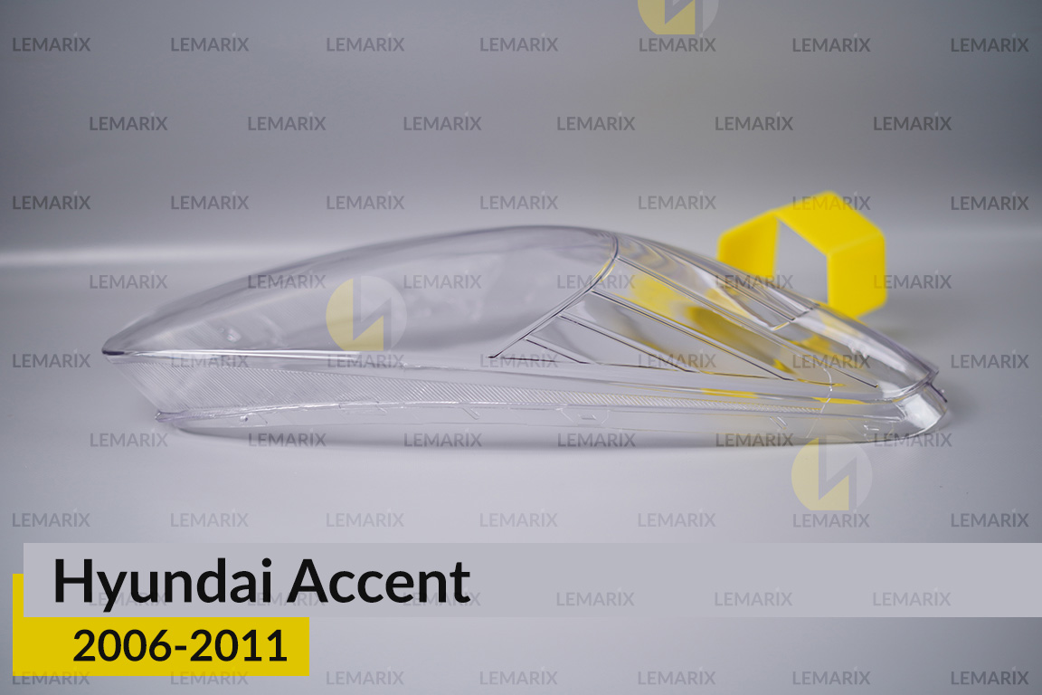 Скло фари Hyundai Accent (2006-2011) праве