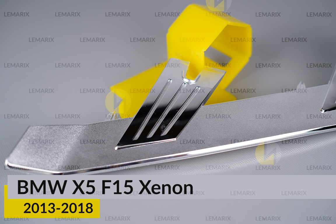 Хромована декоративна маска нижня BMW X5 F15 Xenon (2013-2018) ліва