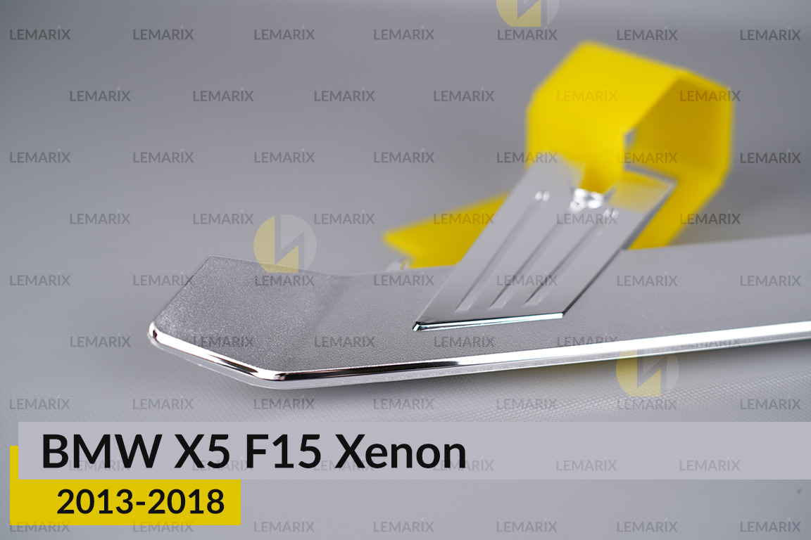 Хромована декоративна маска нижня BMW X5 F15 Xenon (2013-2018) ліва