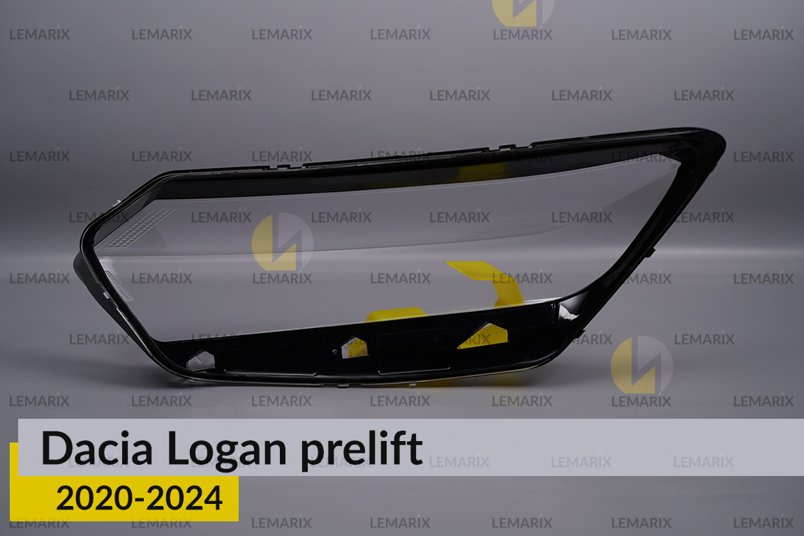 Скло фари Dacia Logan (2020-2025) дорест/1 рест праве