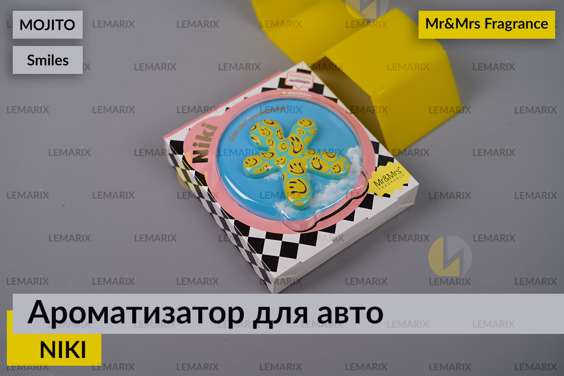 Ароматизатор для авто NIKI мохито УЛЫБКА/SMILES 2022 – Mr&Mrs Fragrance