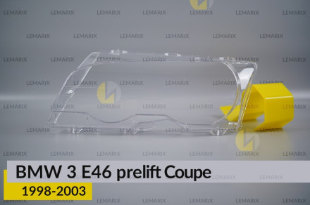 Скло фари BMW 3 E46 Coupe (1998-2003) дорест ліве