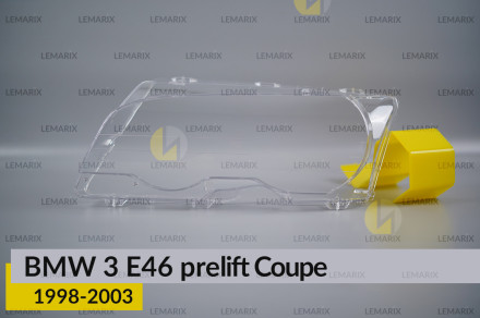 Стекло фары BMW 3 E46 Coupe (1998-2003) дорест левое