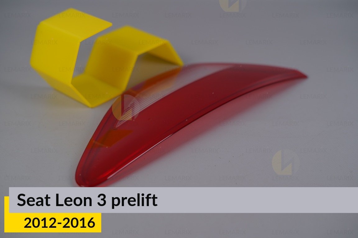 Скло заднього ліхтаря внутрішнє в кришці багажника Seat Leon 3 (2012-2016) дорест ліве