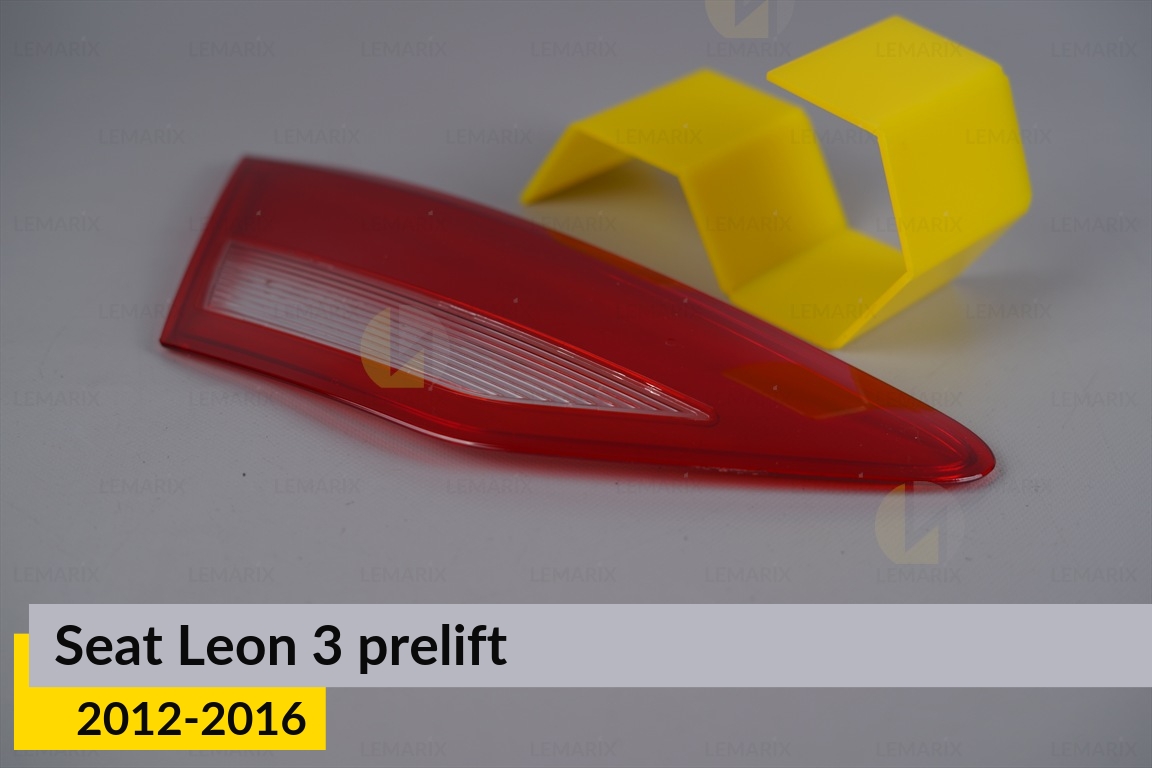 Скло заднього ліхтаря внутрішнє в кришці багажника Seat Leon 3 (2012-2016) дорест ліве