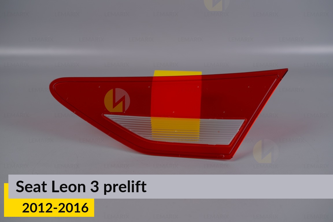 Скло заднього ліхтаря внутрішнє в кришці багажника Seat Leon 3 (2012-2016) дорест ліве