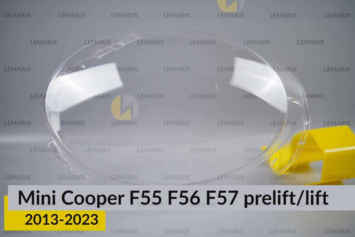 Скло фари Mini Cooper Hatch Cabrio F55 F56 F57 (2013-2023) дорест/рест ліве