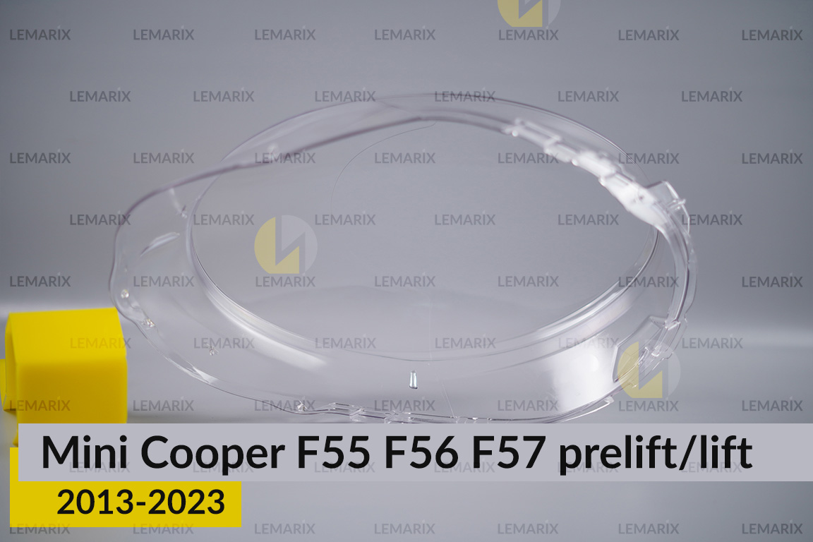 Скло фари Mini Cooper Hatch Cabrio F55 F56 F57 (2013-2023) дорест/рест ліве