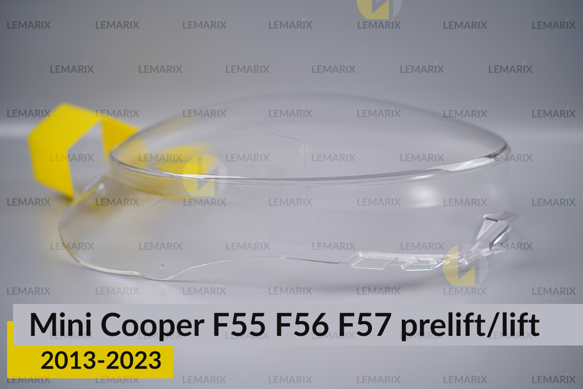 Скло фари Mini Cooper Hatch Cabrio F55 F56 F57 (2013-2023) дорест/рест ліве