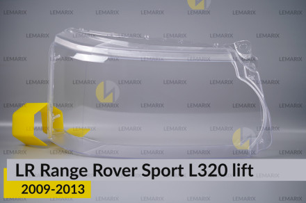 Скло фари Land Rover Range Rover Sport L320 (2009-2013) рест праве