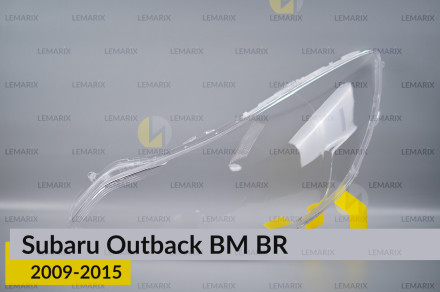Скло фари Subaru Outback BM BR (2009-2015) ліве