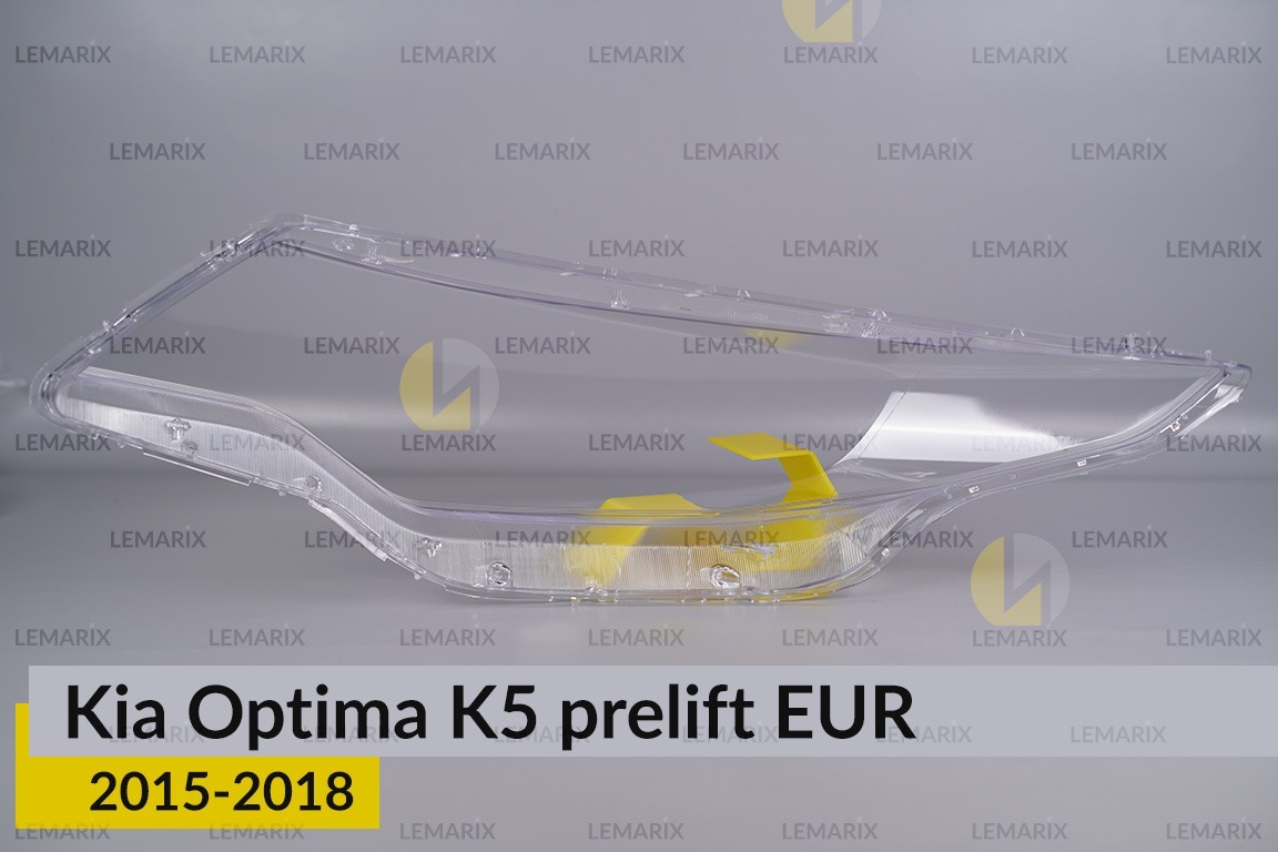 Скло фари KIA Optima K5 EUR (2015-2018) дорест праве