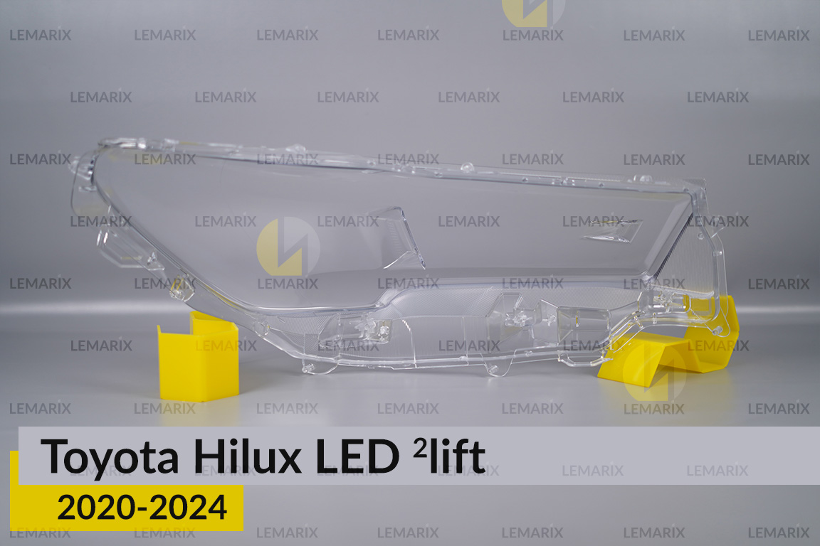 Скло фари Toyota Hilux LED (2020-2024) 2 рест ліве