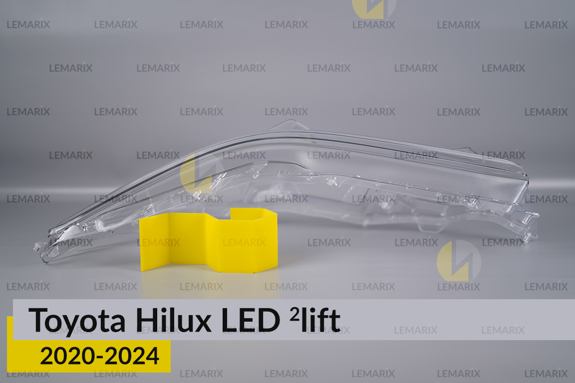 Скло фари Toyota Hilux LED (2020-2024) 2 рест ліве