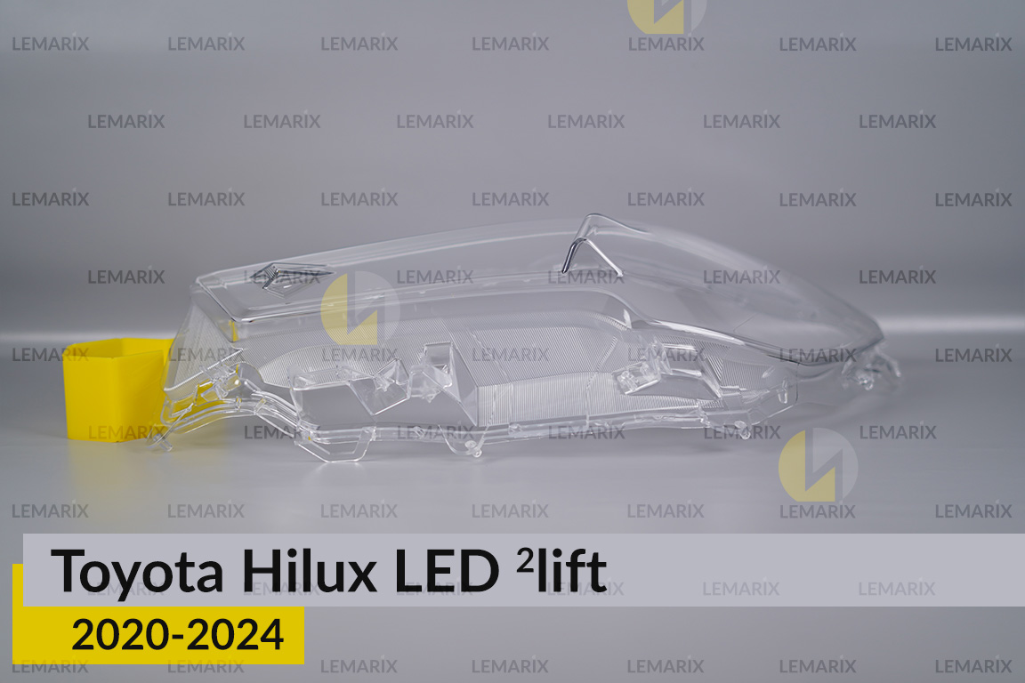 Скло фари Toyota Hilux LED (2020-2024) 2 рест ліве