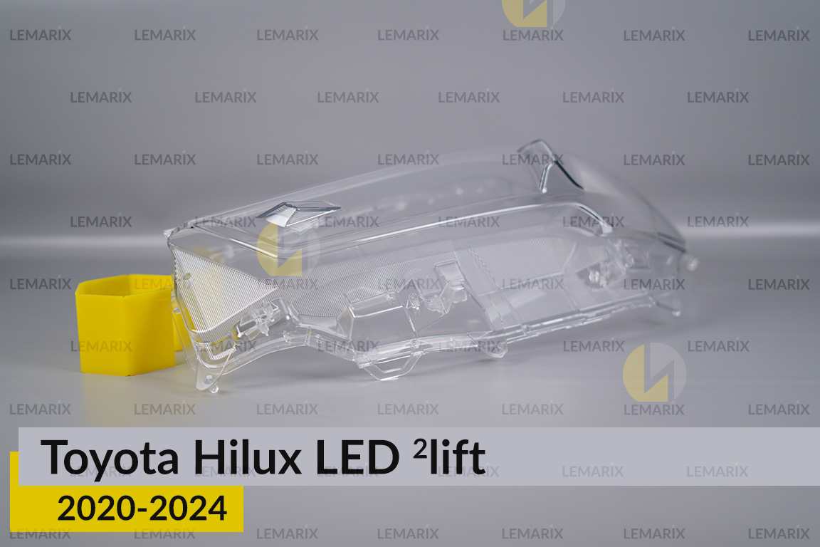 Скло фари Toyota Hilux LED (2020-2024) 2 рест ліве