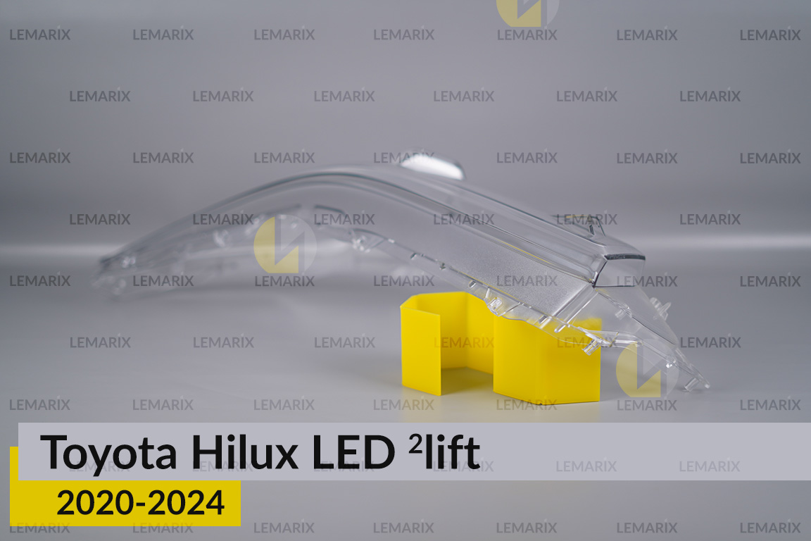 Скло фари Toyota Hilux LED (2020-2024) 2 рест ліве
