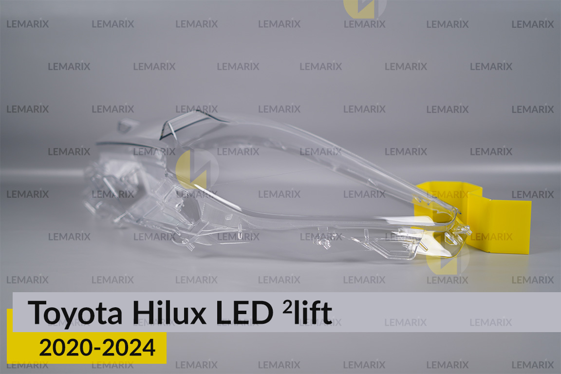 Скло фари Toyota Hilux LED (2020-2024) 2 рест ліве