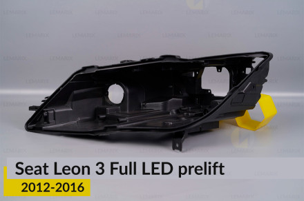 Корпус фари Seat Leon 3 Full LED (2012-2016) дорест лівий