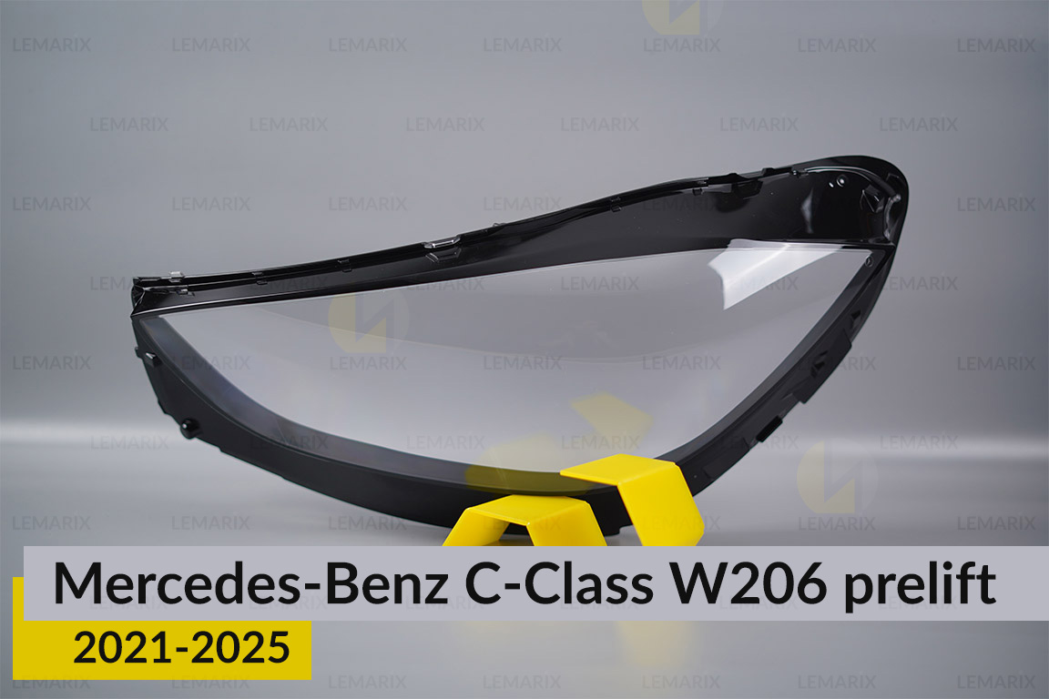 Скло фари Mercedes-Benz C-Class W206 (2021-2026) дорест ліве