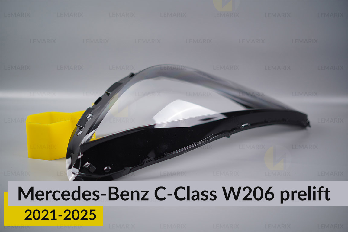 Скло фари Mercedes-Benz C-Class W206 (2021-2026) дорест ліве