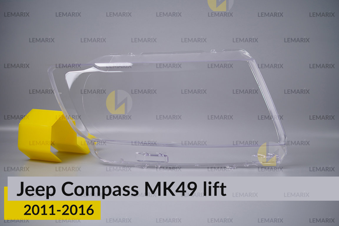 Скло фари Jeep Compass (2011-2016) рест праве