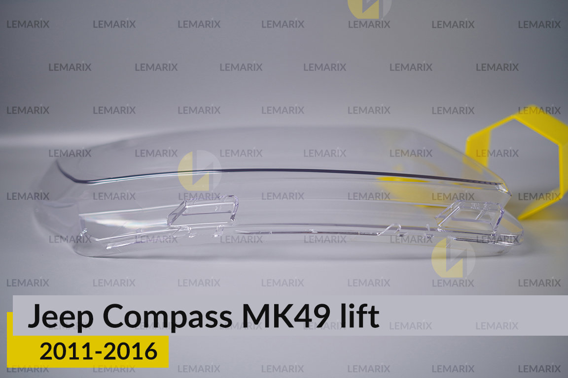 Скло фари Jeep Compass (2011-2016) рест праве