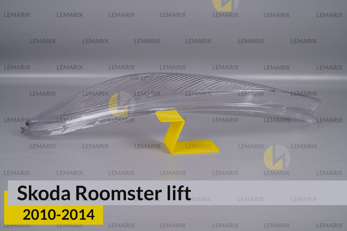 Скло фари Skoda Roomster (2010-2014) рест ліве