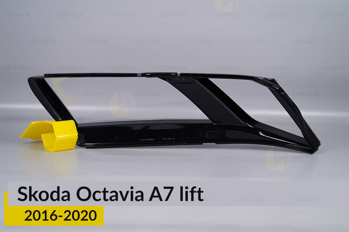 Скло фари Skoda Octavia A7 (2016-2020) рест ліве