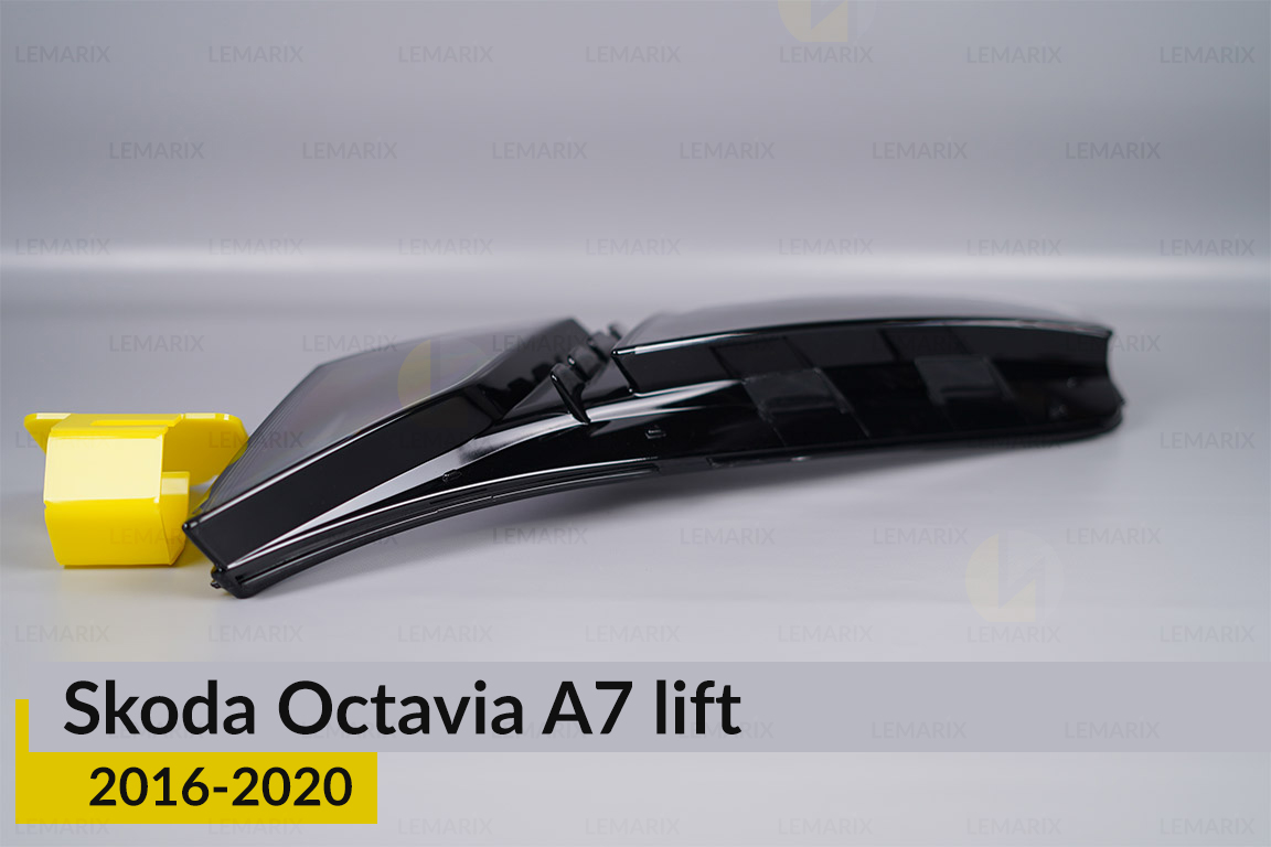 Скло фари Skoda Octavia A7 (2016-2020) рест ліве
