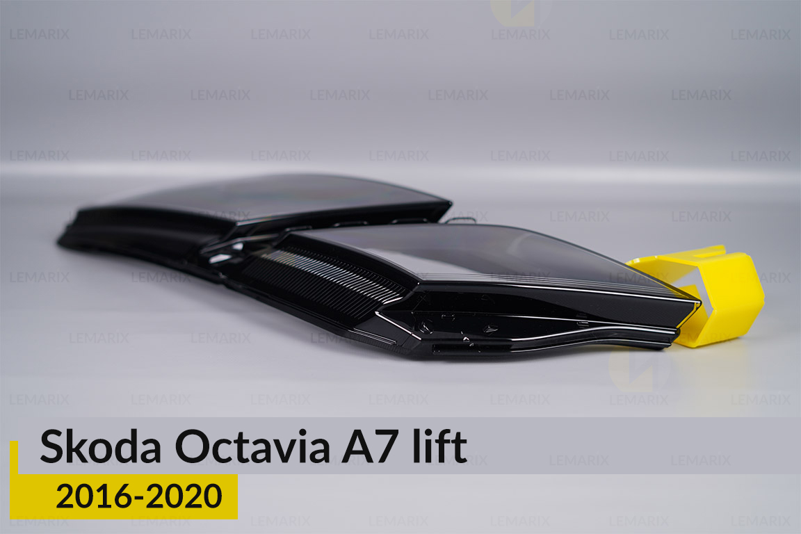Скло фари Skoda Octavia A7 (2016-2020) рест ліве