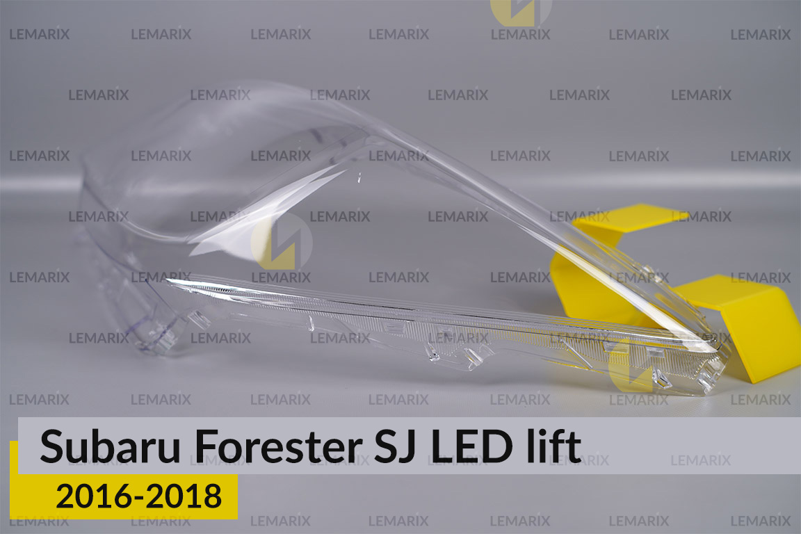 Скло фари Subaru Forester SJ LED (2016-2018) рест ліве