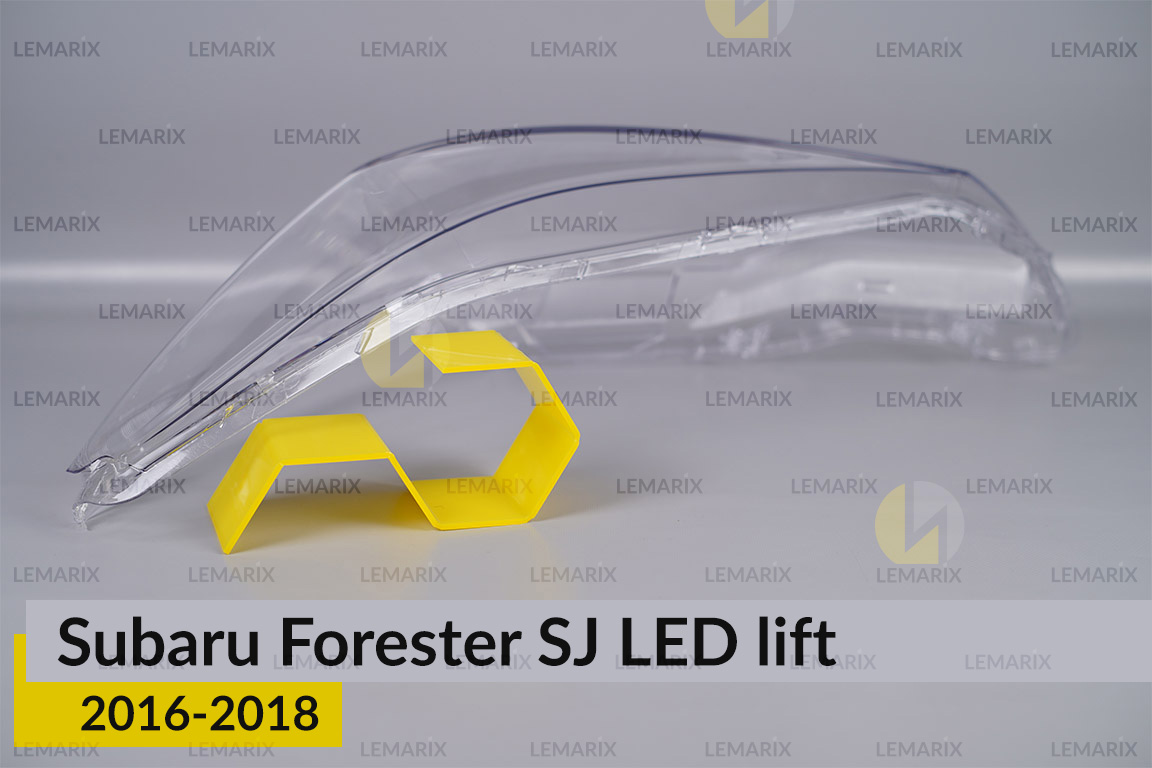 Скло фари Subaru Forester SJ LED (2016-2018) рест ліве